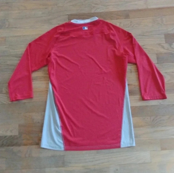 Nike Pro MLB Baseball 3/4 sleeve Warm Up Shirt St Louis Cardinals Men's Medium - Picture 6 of 6